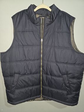 Weatherproof Vintage Men's Matte Full-Zip Puffer Vest Navy XXXL